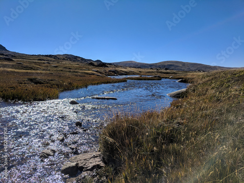 river in alpine area
