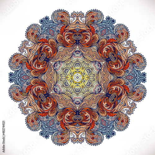 Mandala. Beautiful vintage round pattern in vector.