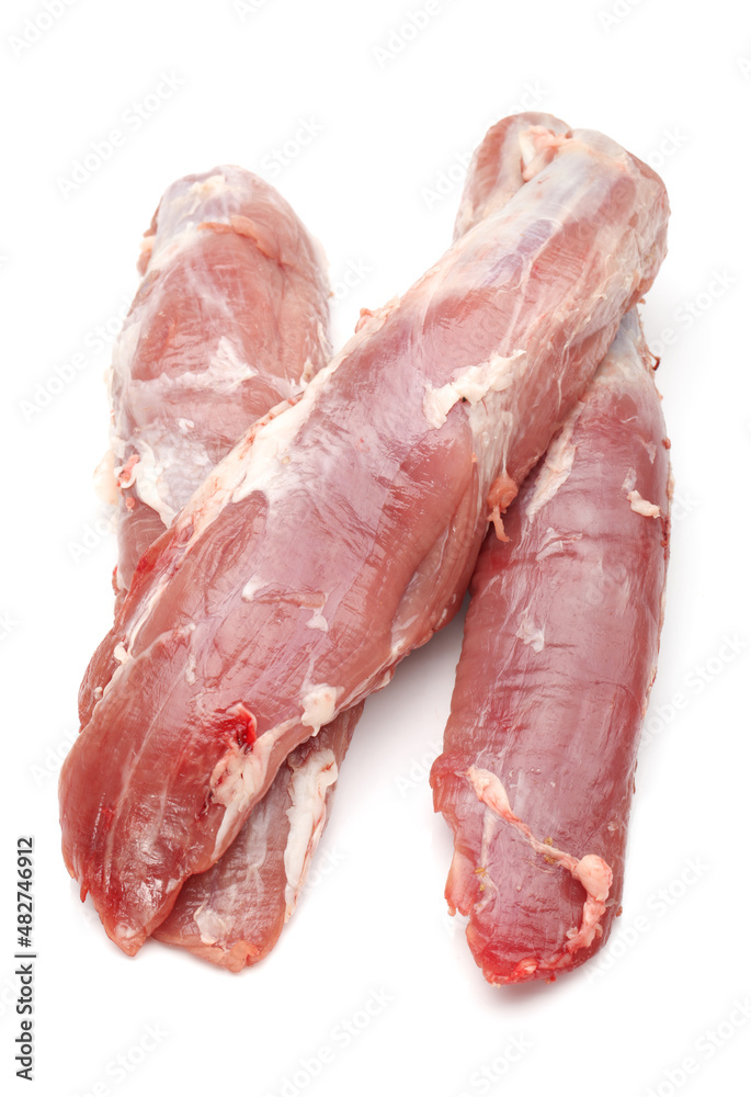 Pork Tenderloin on the white background Pork Tenderloin on the white background