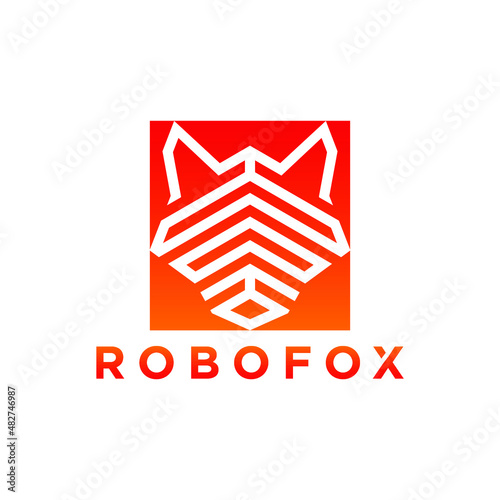 ROBOFOX logo design for company symbol and brand