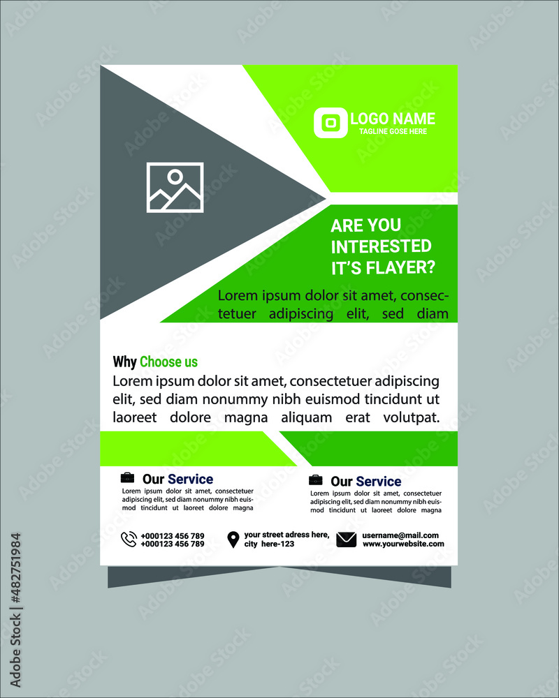 Flyer Layout design template.Modern Business flyer. corporate flyer. illustration vector in A4 size Flyer Layout design template.Modern Business flyer. corporate flyer. illustration vector in A4 size