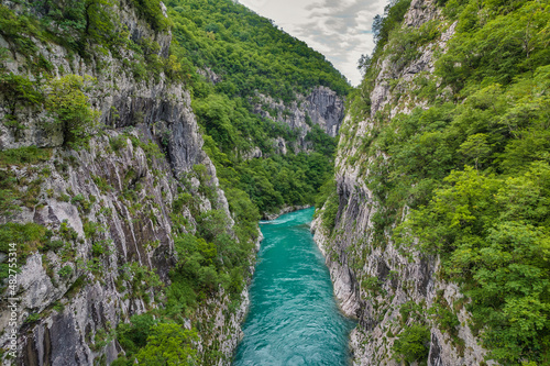 Amazing colors of Tara river canyon in Montenegro