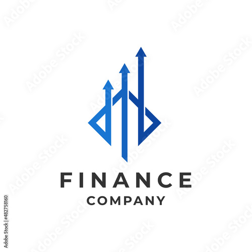 Finance company logo design vector