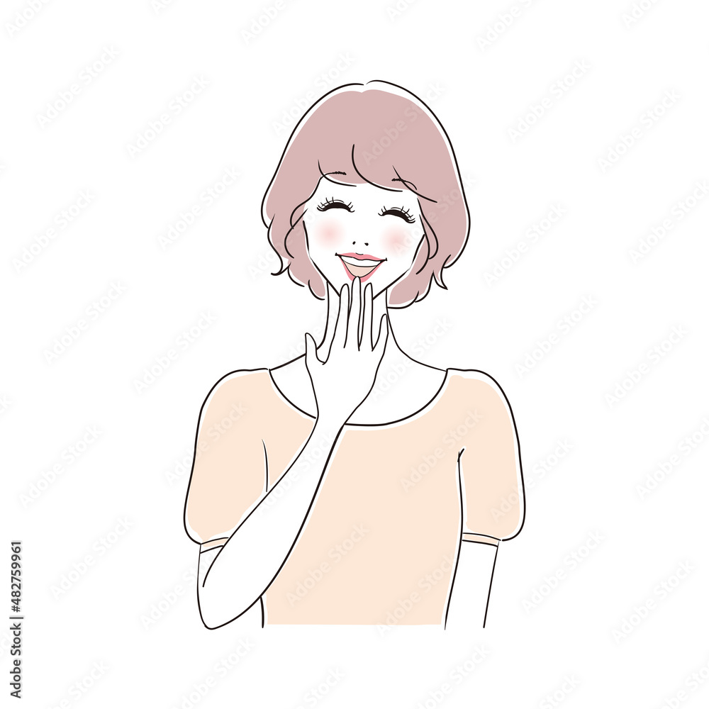 笑顔の可愛い女性 笑顔の可愛い女性