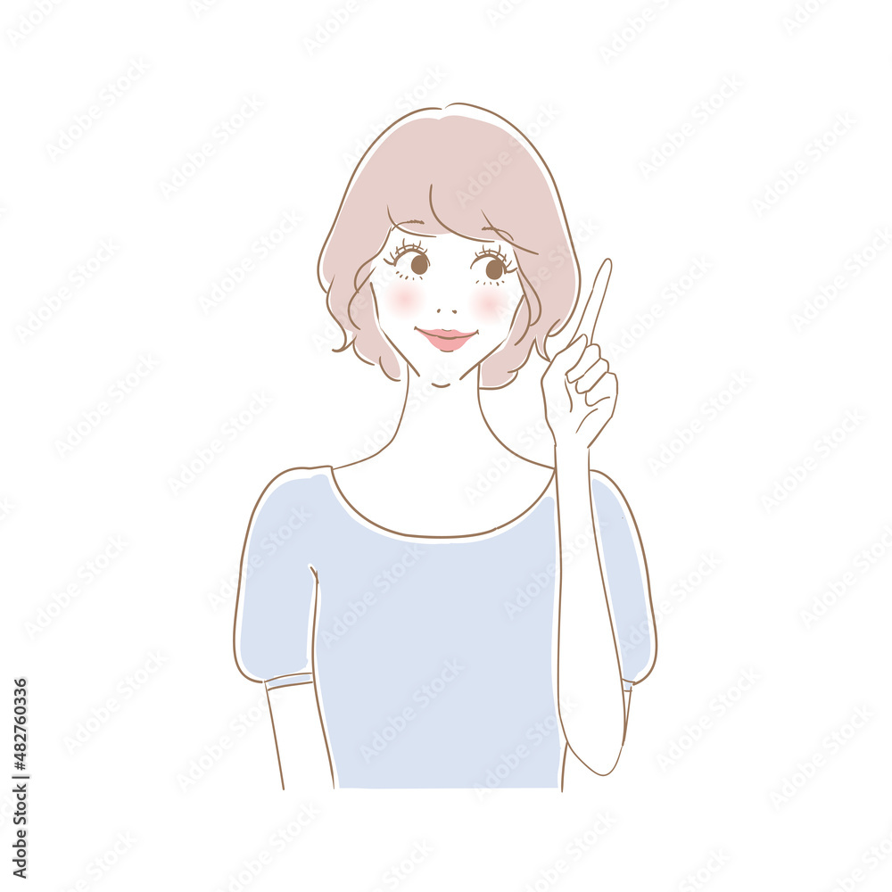 笑顔の可愛い女性 笑顔の可愛い女性