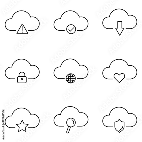 cloud storage cloud pictogram icon