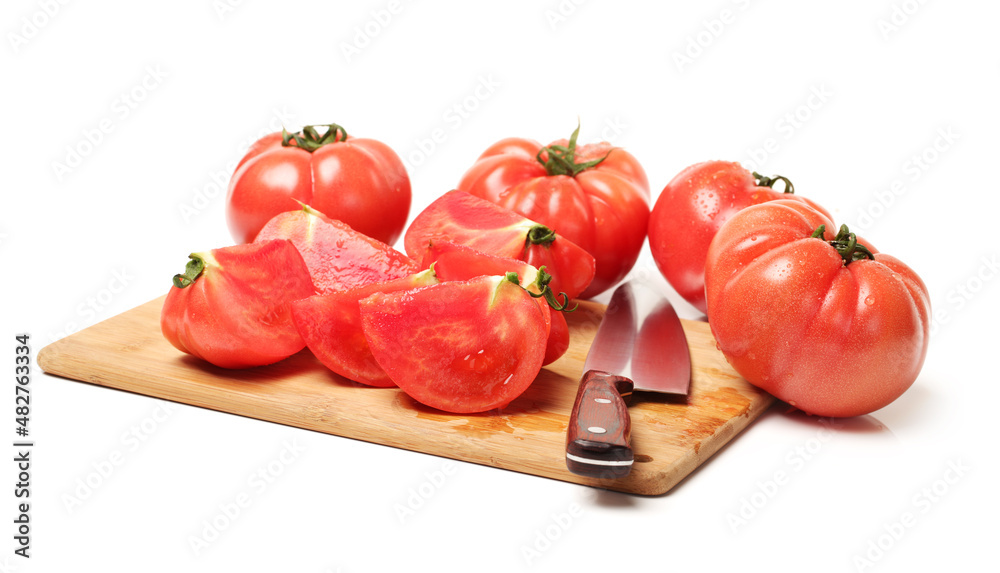 fresh tomato isolated on white background fresh tomato isolated on white background