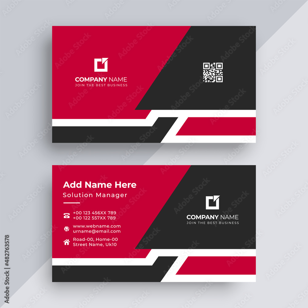 Business card design template, geometric business card, visiting card Business card design template, geometric business card, visiting card
