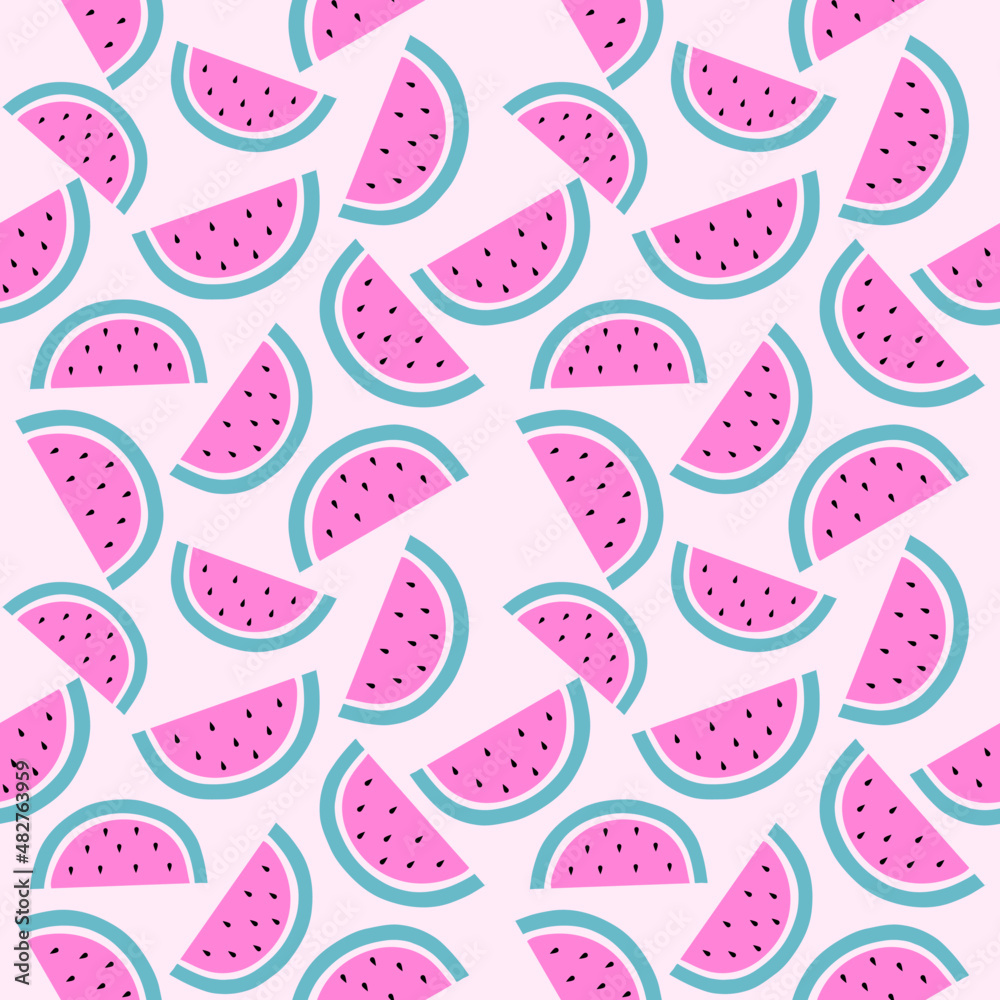 seamless pattern with watermelon. seamless pattern with watermelon.