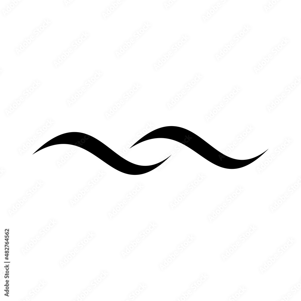 Wave icon vector Wave icon vector