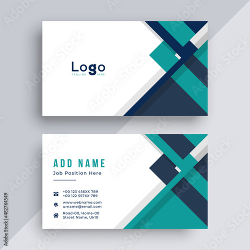Modern business card design template