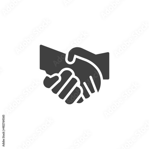 Shaking hands vector icon