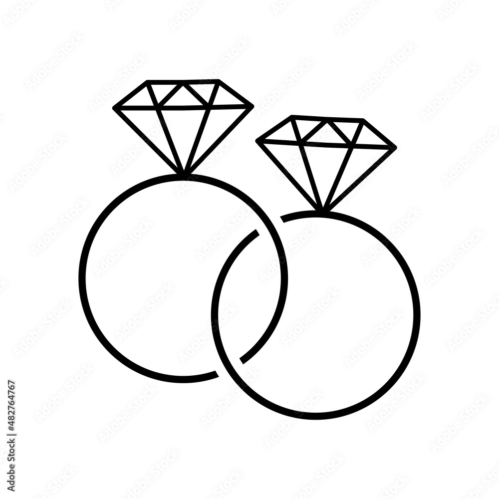 Wedding ring icon Wedding ring icon