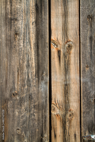 Vertical texture of old wooden boards.