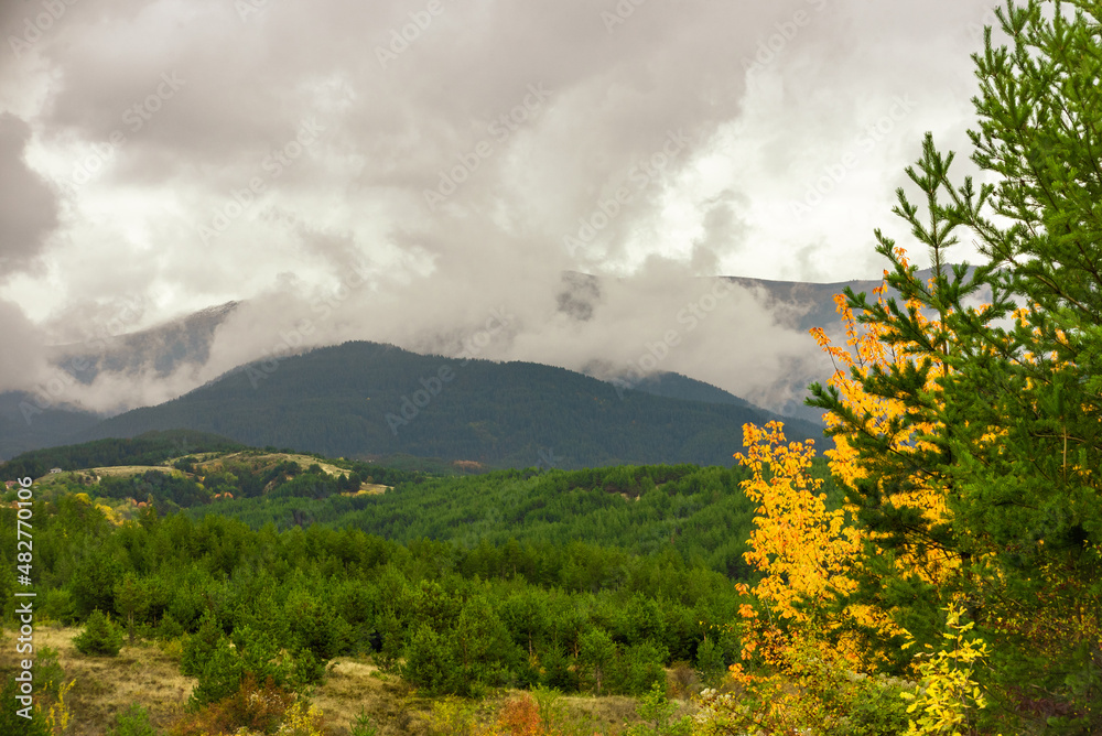 Autumn view of the Pirin Mountains, Bulgaria