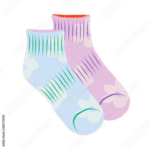 Kid socks vector illustration