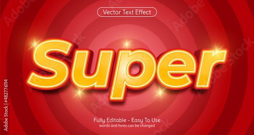 Super editable text effect template style