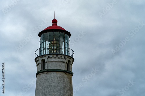 The lantern room of the lighthouse at Cape Blanco State Park in Oregon, USA
