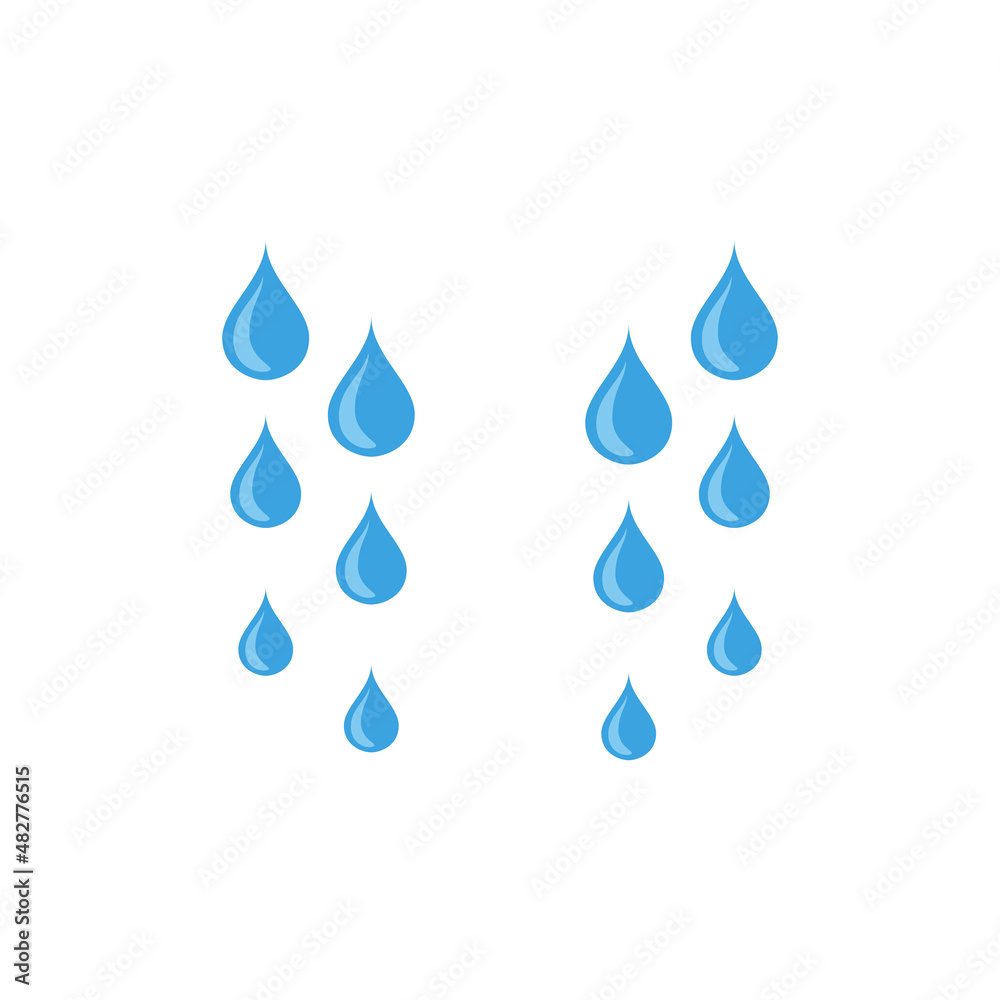 Water or tear drop. Blue sorrow weeping cry stream. Rain concept Water or tear drop. Blue sorrow weeping cry stream. Rain concept