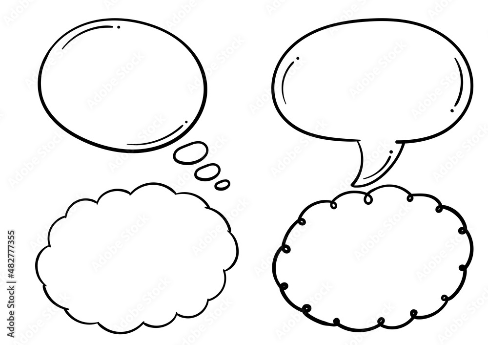 a collection of text box illustrations of four different designs, on a white background a collection of text box illustrations of four different designs, on a white background