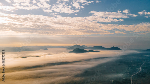 sunrise in the mountains