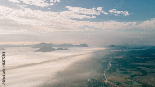 clouds over the city