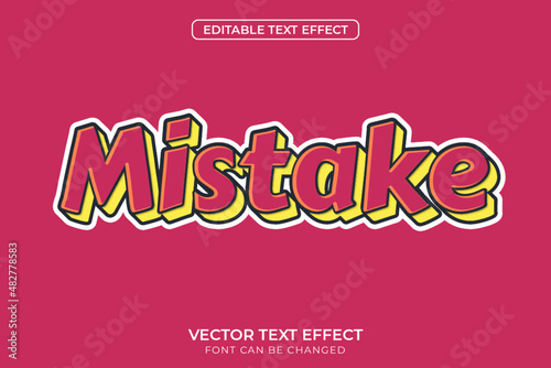 Mistake Text Effect