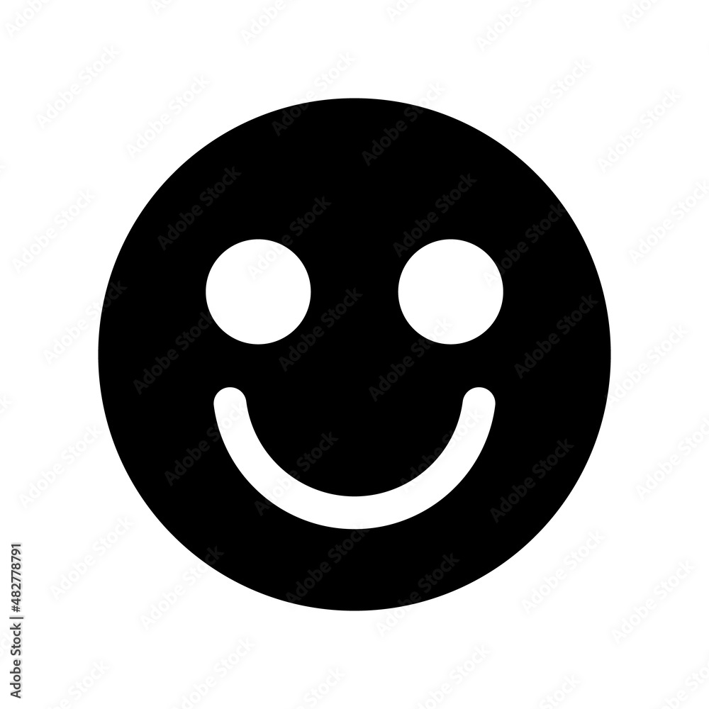 Smiling silhouette icon. Expression. Vector. Smiling silhouette icon. Expression. Vector.