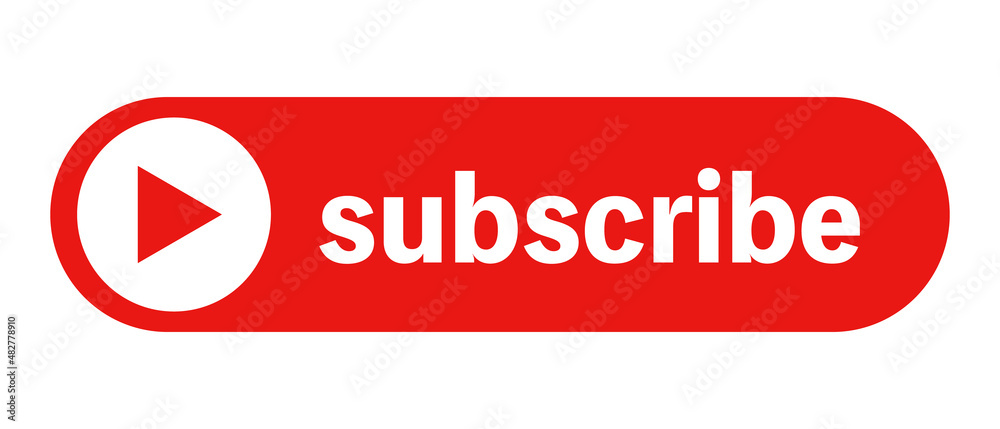 Channel subscribe button. Vector icon. Channel subscribe button. Vector icon.