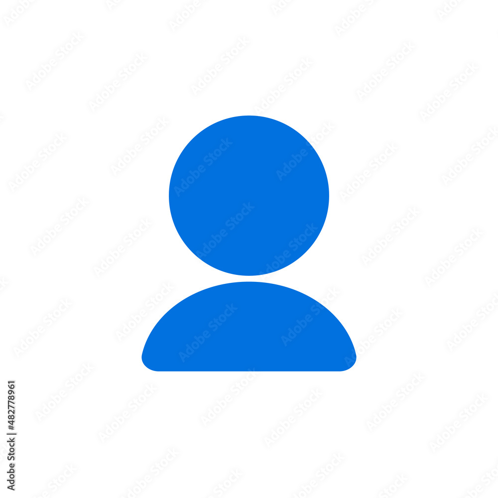 Blue user icon. Profile and account. Vector. Blue user icon. Profile and account. Vector.