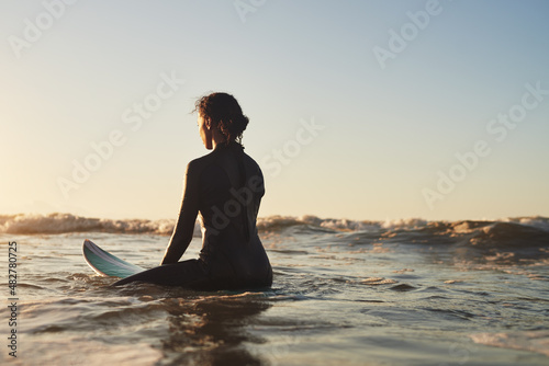 Canvas Print She's as calm as the ocean
