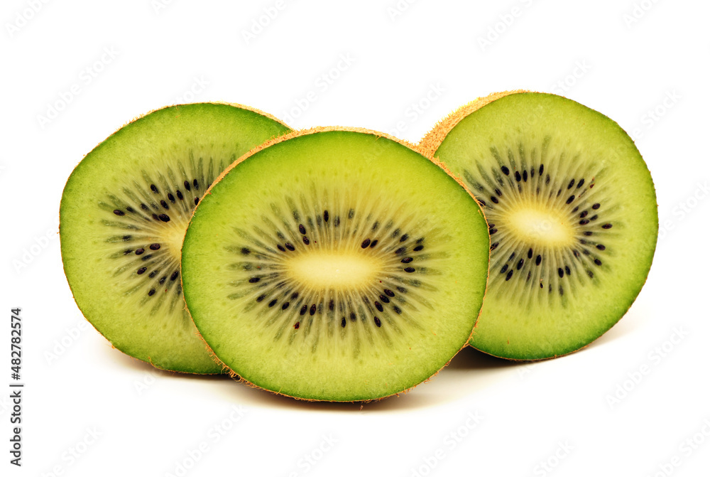 Fototapeta premium slice kiwi fruit isolated on white