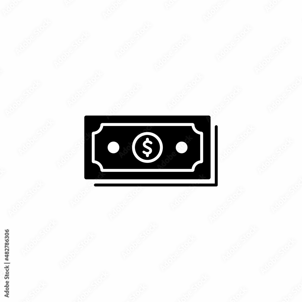 Dollar Money Icon Vector for Web or Mobile App