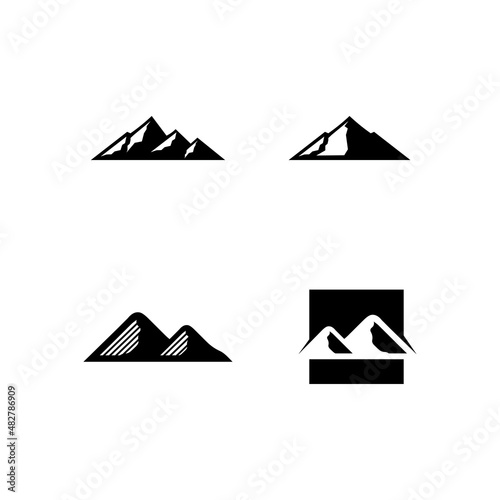 Mountain icon Logo icon nature and business 