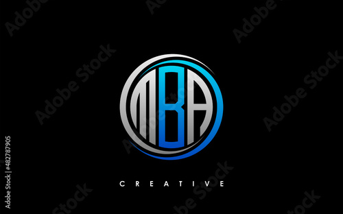 MBA Letter Initial Logo Design Template Vector Illustration