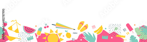 border pattern summer