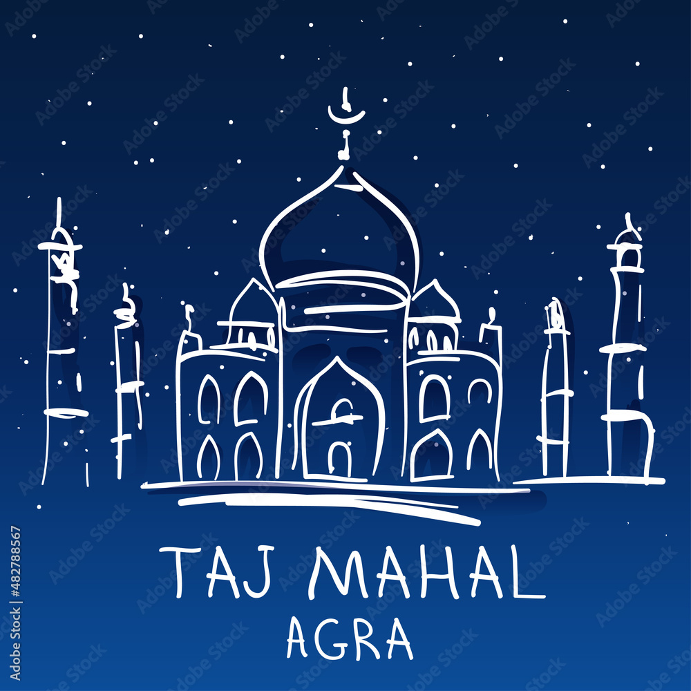 World famous landmark series: Taj Mahal, Agra, India