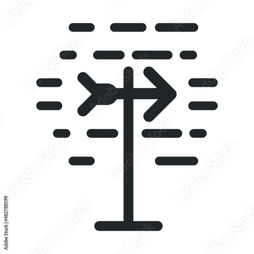 Wind direction icon