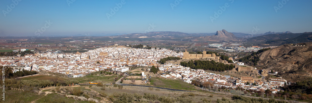 panoramic view of Antequera city- Spain,  Andalusia