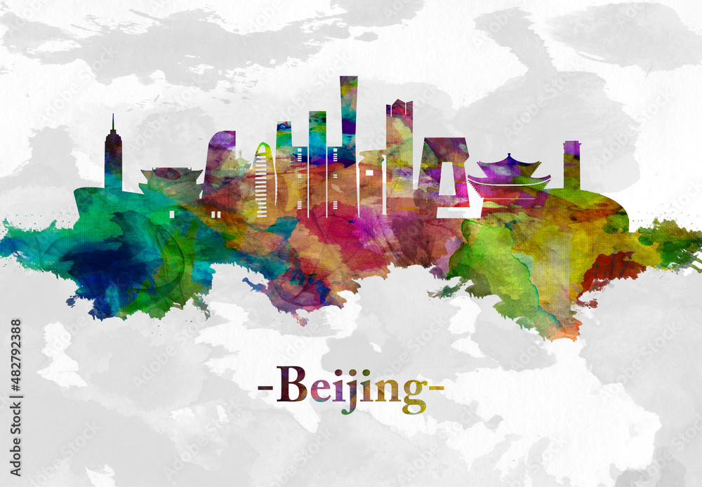 Fototapeta premium Beijing China skyline