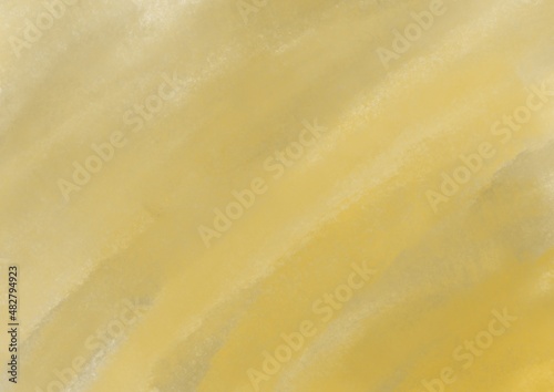 Abstract art background beige and yellow colors with soft gradient. Sand watercolor painting on canvas.