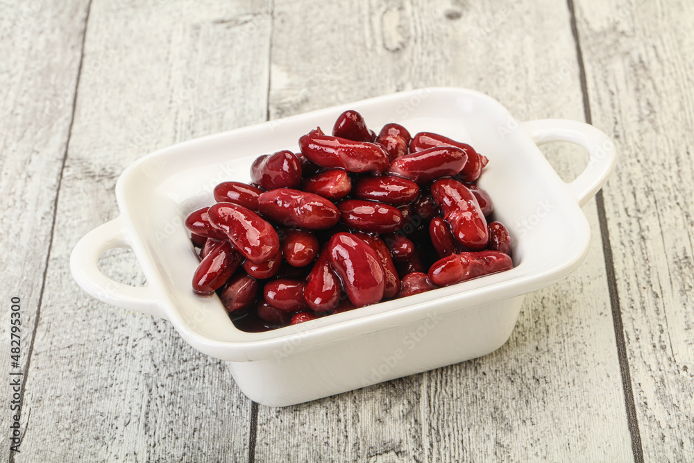 Canned red Kidney in the bowl Canned red Kidney in the bowl