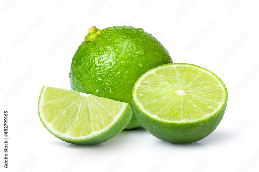 lime isolated on white lime isolated on white