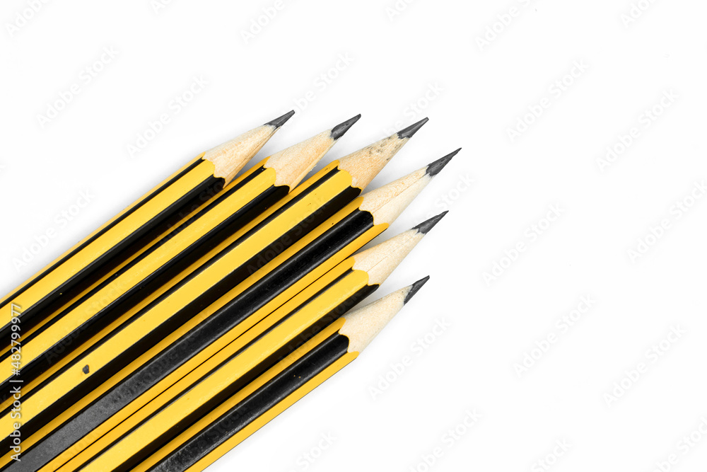 graphite pencil isolated on white graphite pencil isolated on white