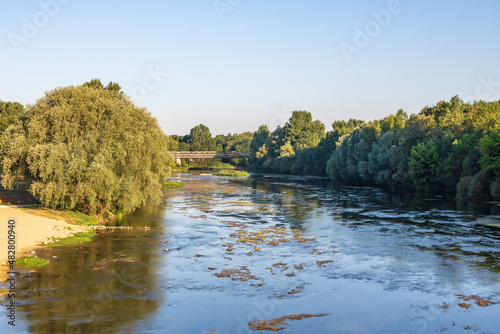 Obraz na płótnie Le Cher à Chabris - Indre w salonie