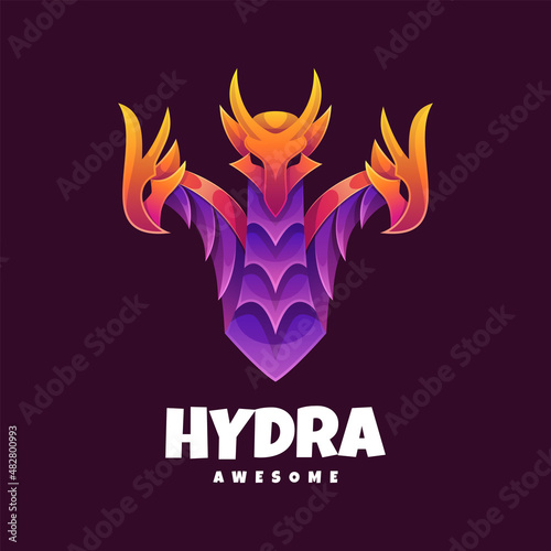 Illustration vector graphic of Hydra, good for logo design