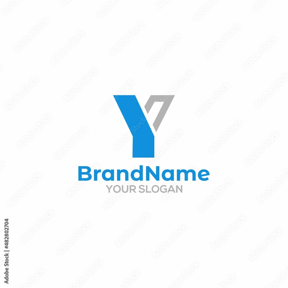 Simple YN Logo Design Vector - obrazy, fototapety, plakaty 