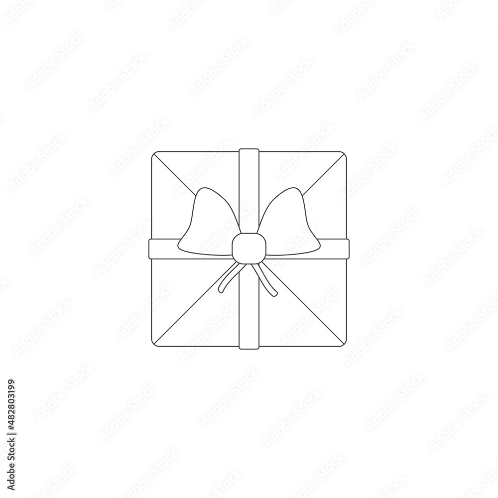 Folded bed sheet bed sheet icon wrapped gift ribbon and bow. Vector illustration of linens. Folded bed sheet bed sheet icon wrapped gift ribbon and bow. Vector illustration of linens.