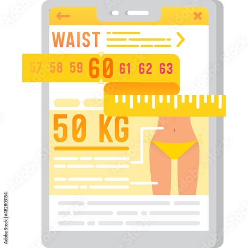 Diet icon choose optimal dieting program vector