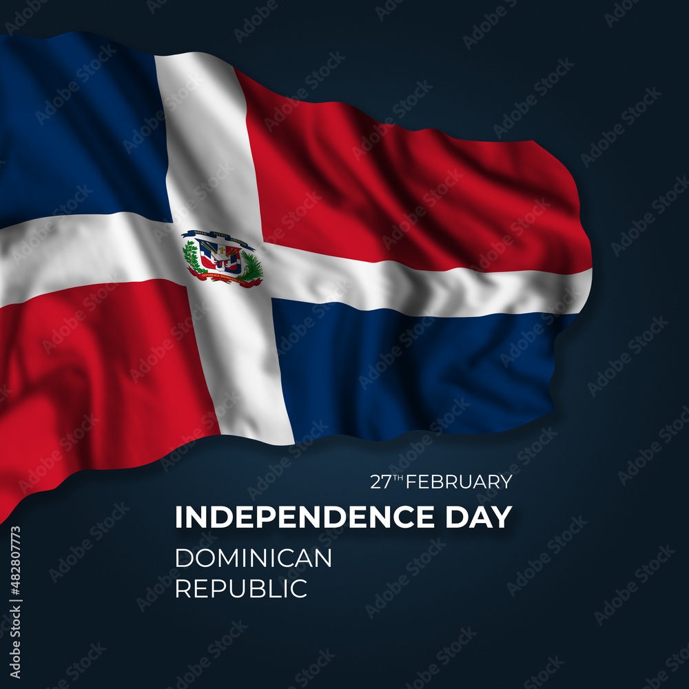 Dominican Republic independence day greetings card Dominican Republic independence day greetings card